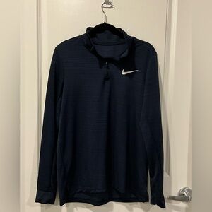 Nike Dark Blue Long Sleeve Top- Medium